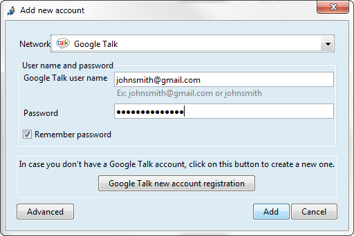 Set Up Google Talk Jitsi